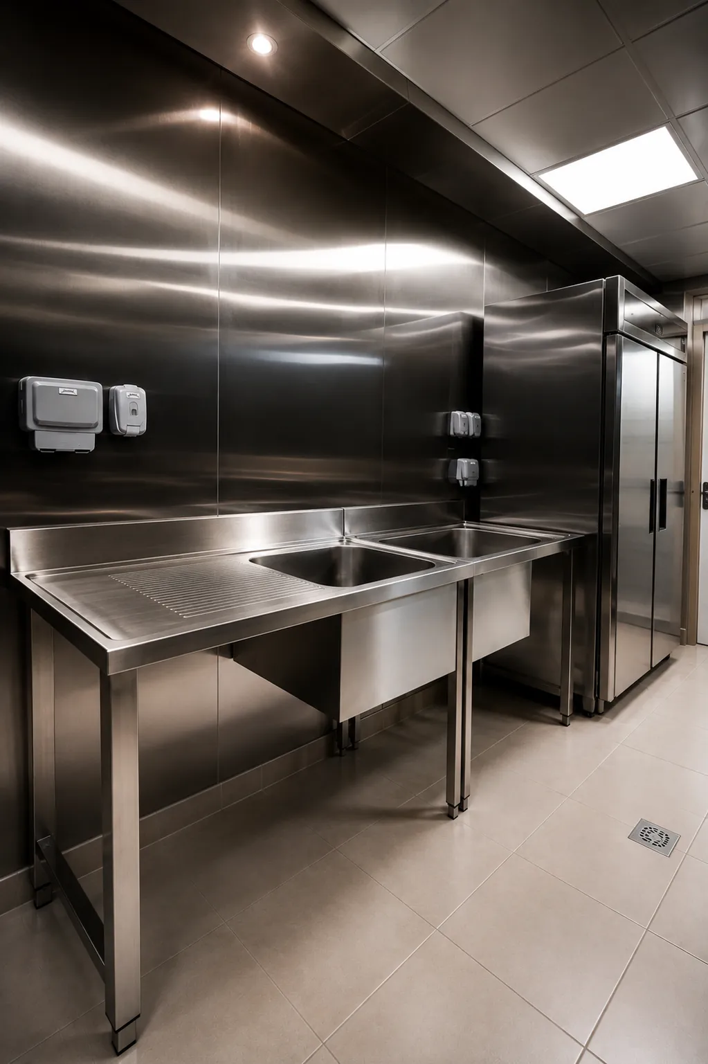 Royal Express DIP facility — Sink Station · Food-Grade Stainless